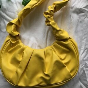 Yellow shoulder bag